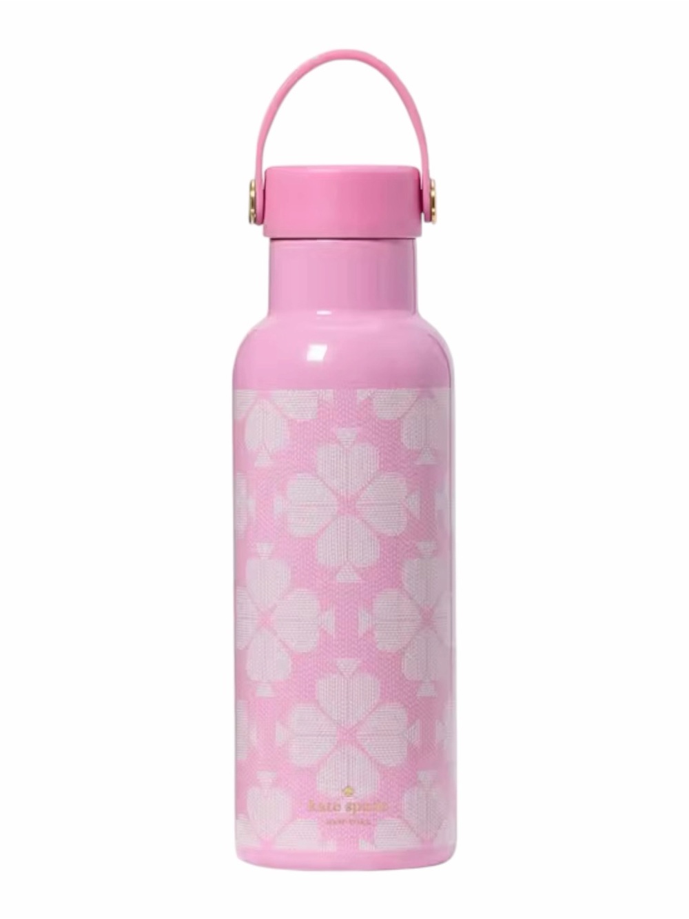 Kate Spade Signature Spade Water Bottle NWT Stainless Steel Pink
